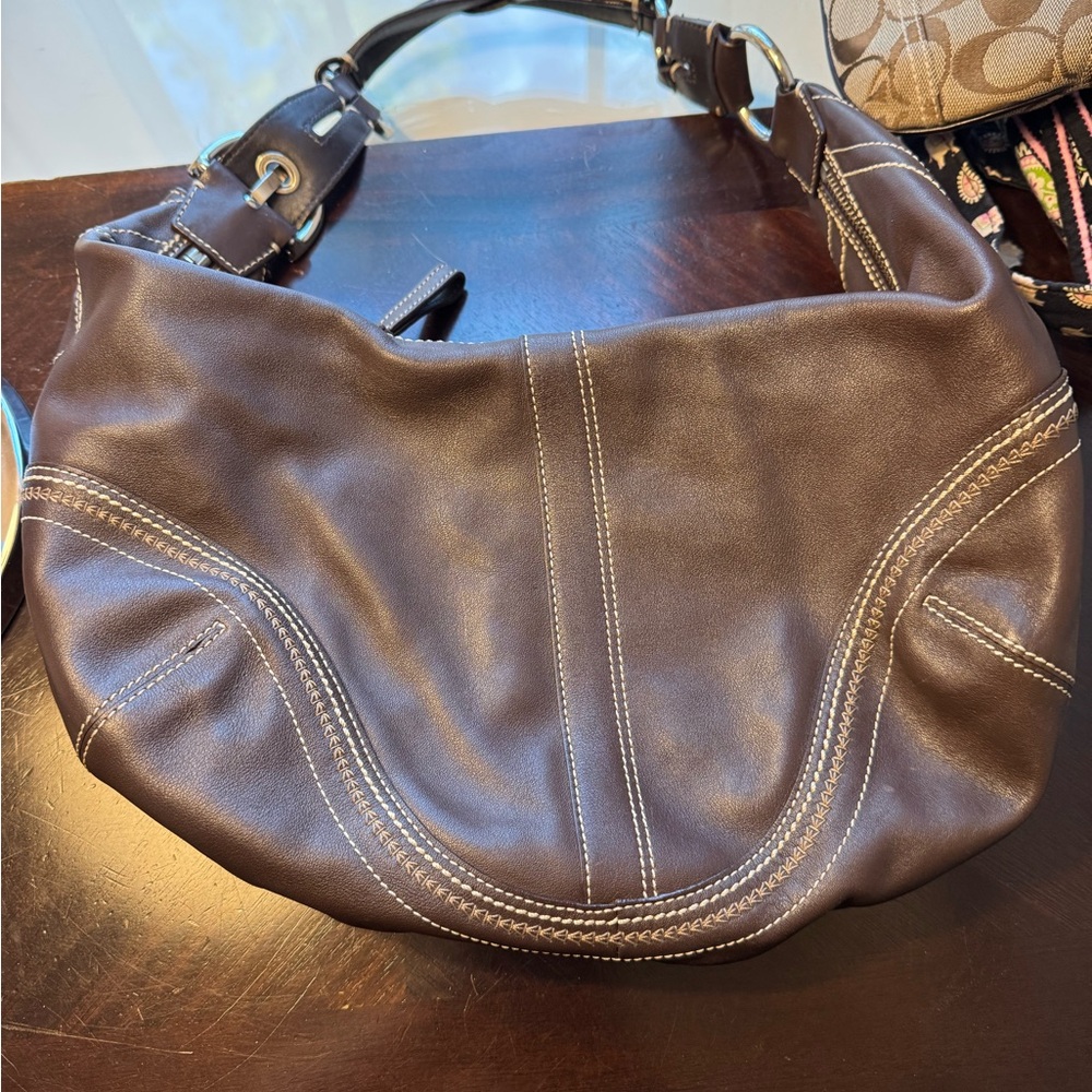 Brown Leather Shoulder Bag